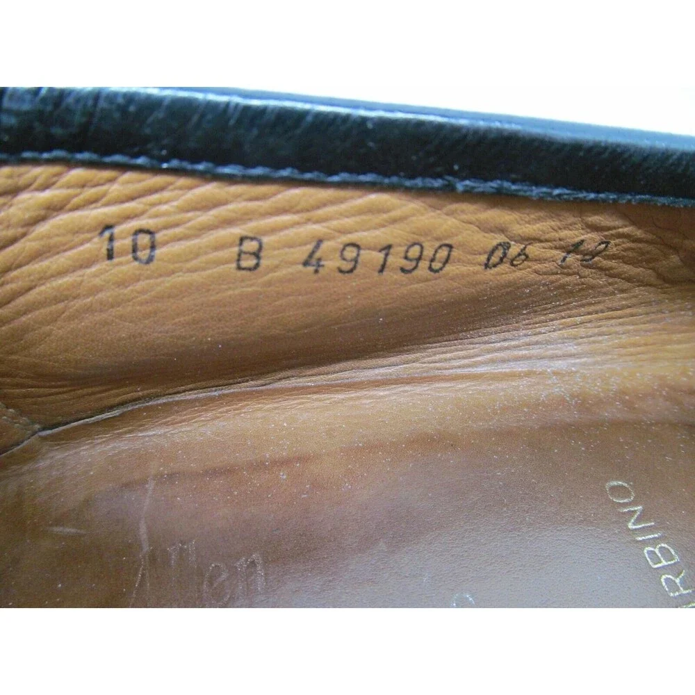 Allen Edmonds Urbino Mens Black Leather Tassel Loafers Size US 10 B